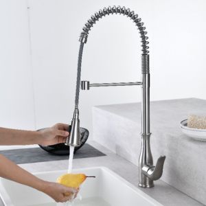 Spring Spout Flexible Kitchen Faucet Deck Mounted Basin Taps OEM HOMEKA