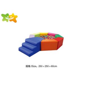 Kids Soft Foam Play Equipment Aluminum Conector Parts Non Sharp Edge Baby