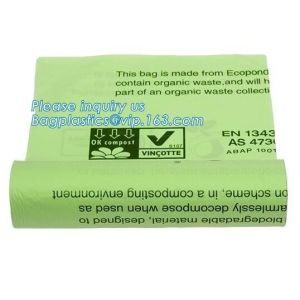 100% biodegradable compostable self adhesive plastic bags, 100%certified