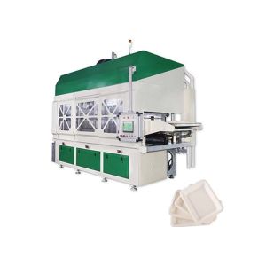 Biodegradable Sugarcane Bagasse Tableware Pulp Molding Machine Fully Automatic