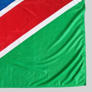 3x5' Namibia National Flag Knitted Polyester Rope And Swiss Buckle Customized