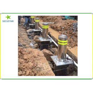 Waterproof Automatic Traffic Bollards , Hydraulic Security Bollards 3-4S Lifting