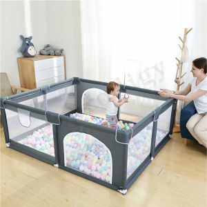 Prodigy 2.2m Square Large Baby Playpen Breathable Indoor Baby Play Yard Portable