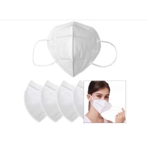 China 4 Ply Disposable KN95 Face Mask Non - Woven Mouth Mask Custom Logo With Nose Clip on sale