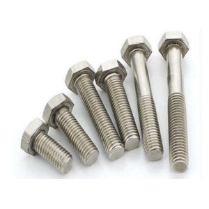 Precision Stainless Steel Hex Head Bolts Customized Size For Industrial