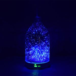 3D Color Glass Electronic Aroma Diffuser Essential Oil Aromatherapy Humidifier