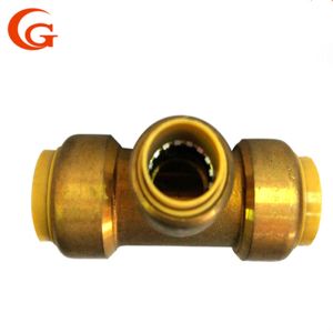 90degree Push To Connect Pex Copper CPVC Brass Tee Fitting