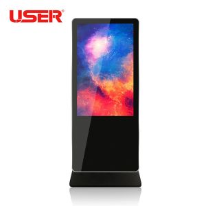 USB Update Floor Standing Digital Signage IR Remote Control Safety Lock System