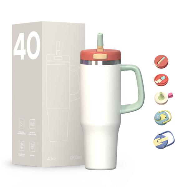 32oz Capacity Portable Water Cup Keep Warm For 12-24 Hours BPA Free Material