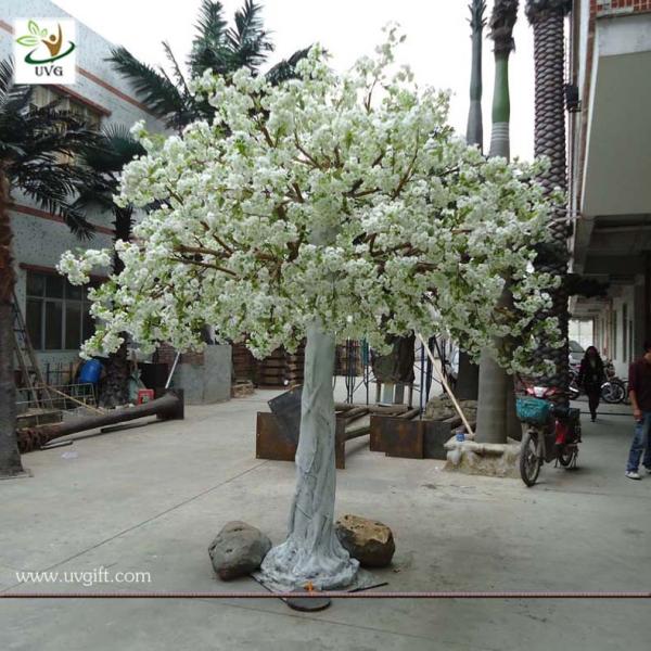 Quality UVG home landsacping high simulation white cherry flower artificial tree for weddings CHR012 wholesale
