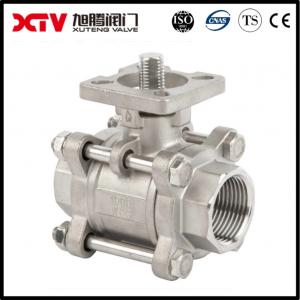 China Electric Actuator 3PC ISO 5211 Ball Valve For Floating Structure on sale