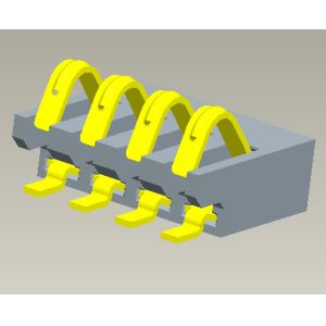 Pitch 1.27mm Battery Pin Connector 2-6 Pin SGS REACH Certificate