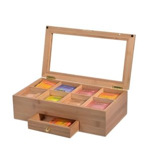 Cheap Product Storage Box 8 Compartments 1 Drawer for Brushes Teabag Eyeshadow Lotions Lipstick Nail Polish Rectangle Design for sale