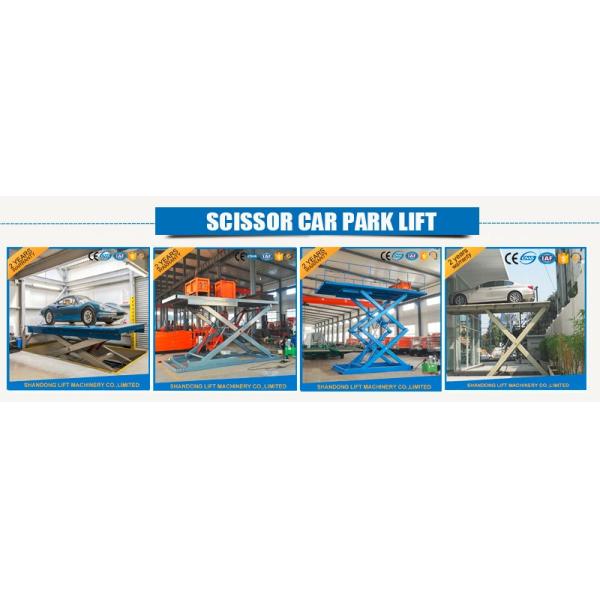 Easy Operation Vehicle Scissor Lift Car Lifts For Home Garage Multi Color