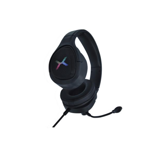 Flexible Mic RGB Gaming Headset PC Iron Mask Surface Easy Volume Control