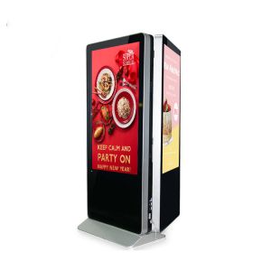 Indoor Floor Standing Double Sided Digital Signage Kiosk