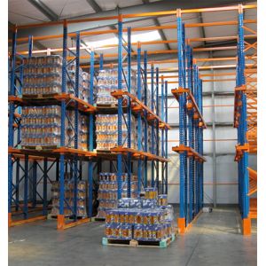 Cold Rolled Steel Q235B Drive In Pallet Racking System Heavy Duty