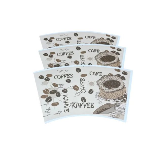 Quality Die-Cutting Offect Printing Paper Cup Fans For Making Various Paper Cups With Exquisate Patterns wholesale