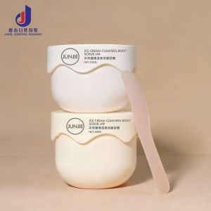 Luxury 250g 300g 400g White PP Empty Cream Jar White Screw Lid 300ml Capacity