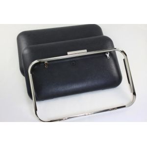 25.5x16cm Metal Clasp Silver Purse Frame DIY Wallet Frame With Covers