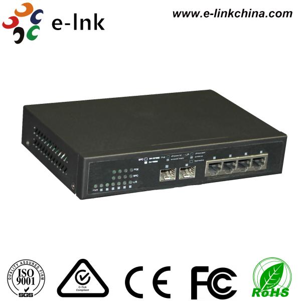 Quality 10/100/1000M Managed 2FX + 4TX Fiber Switch wholesale
