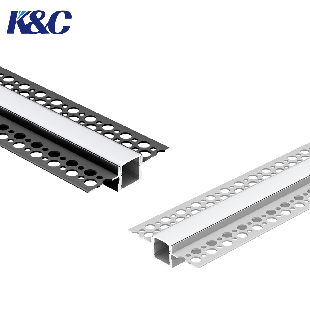 LED Strip Aluminum Profile Recessed Installation with Optimized Heat Dissipation