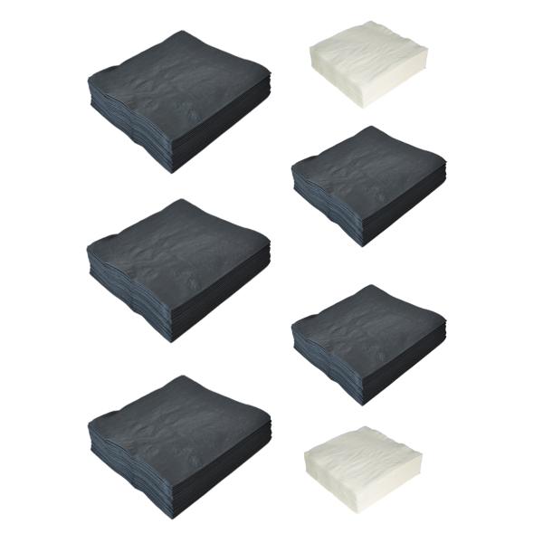 Lunch 15gsm Linen Feel Disposable Napkins , Home 2 Ply Serviettes