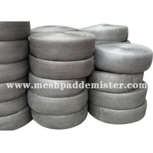 316L Round Wire 100mm Knitted Mesh