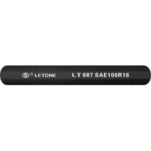 SAE 100R16 Compact High Pressure Reinforced Rubber Hoses 1 And 2 Steel Wire