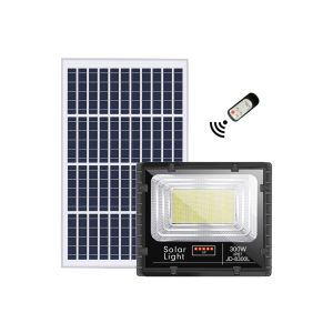 Waterproof Ip67 Remote Control ABS 300W LED Solar Flood Light Power Station