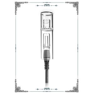 Cheap 14mm Clear Titanium Tip Mini Nectar Collector Kit Quartz Tip Oil Rig Concentrate Honey Dab Straw for sale