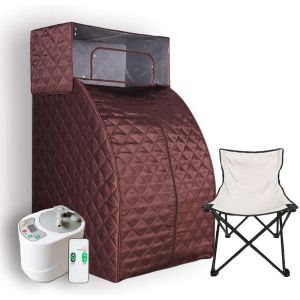 China Modern Steam Sauna Set Steamer With Full Body One Person Remote Control Home Heat Box With Head Blanket And Chair Kit For Weight Loss on sale