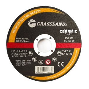 Grassland 125X1X22.2mm ceramic grain cutting dsic this wheel delivers an