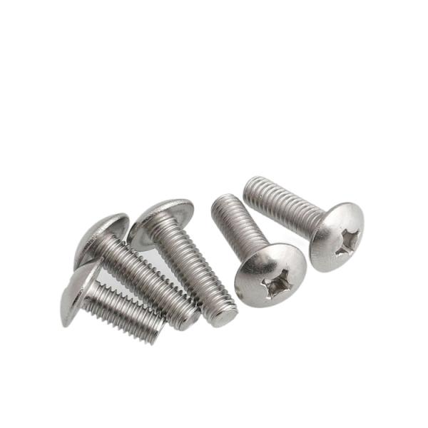 Passivated GB Cross Recessed Mushroom Head Machine Screw Stainless Steel 304 M3 M4 M5 M6 M8