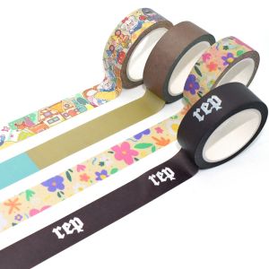 Custom Japanese Decorative Washi Tape Printed Masking Waterproof Washi Tape