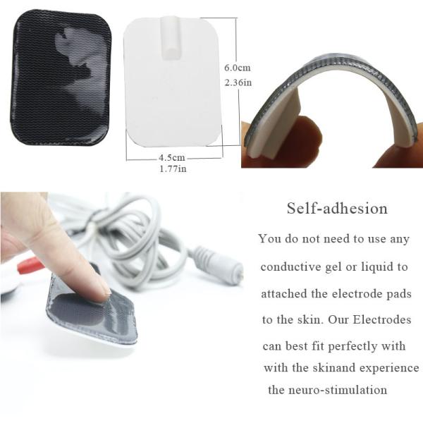 Back Care Electric Muscle Stimulator Machine 60 Pcs Self Adhesion Pads Ems Fitness Machines