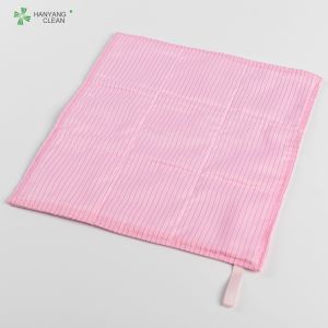 Polyester fiber and conductive fiber 3 layers microfiber cleaning cloth