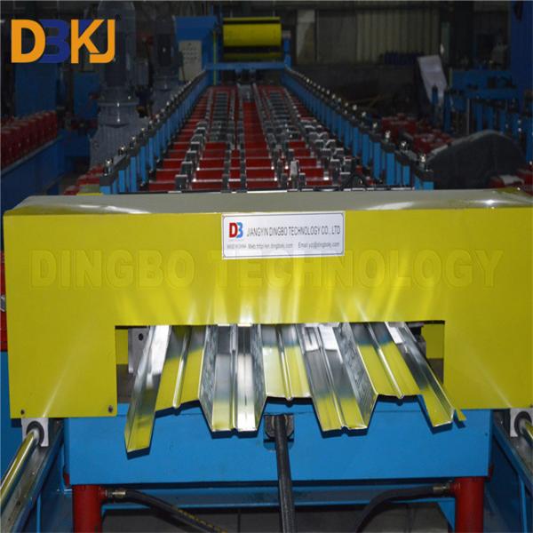 22KW Deck Floor Roll Forming Machine Steel Material With 10 Tons Hydraulic