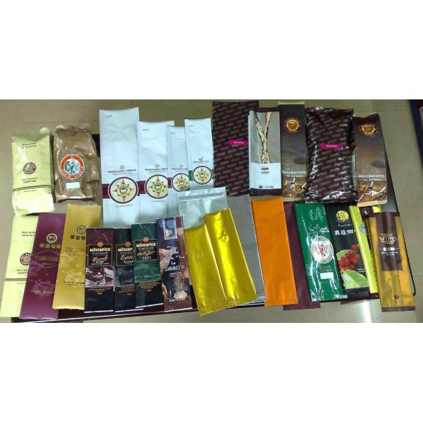 Quality PET / AL / PE Coffee Foil Bag Packaging with CMRK or Pantone Printing wholesale