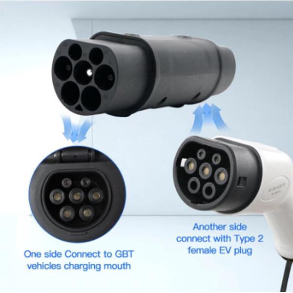 J1772 Ev Charging Connector Evse Adapter Type 2 To Type 1 Tesla Ev Car Charger Gb/T