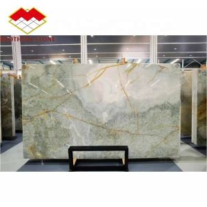 Cheap Modern Backlit Green Onyx Stone Slab 30mm Thickness for Graphic Living Room Jade Wall for sale