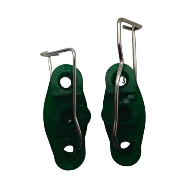 Quality 400 PCS XS-A10 S-Type Stainless Steel Cable Clamps for UV Resistant Nylon Drop Cable wholesale