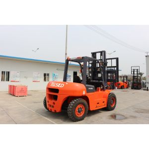 Mitsubish ISUZU Engine 5T Counterbalance Diesel Forklift Truck