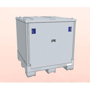 1249L IBC Plastic Folding Container 1500 Kg Unit Load 1219×1118×1195mm