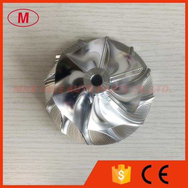 Quality TA51 441063-0012 65.59/90.96mm 6+6 blades turbo billet/milling/aluminum 2024 compressor wheel for 466592-0002/11/12/13 wholesale