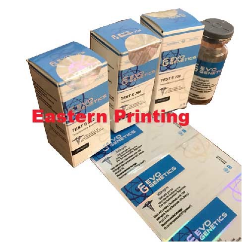 Quality Dia 2cm Laser Stamped 10ml Hologram Glass Vial Labels wholesale