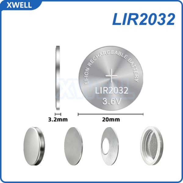 Quality LIR2023 3.6V-3.7V Rechargeable Lithium-Ion Coin Cell Case Kit with 20mm Diameter and 2.3mm Height for Research wholesale