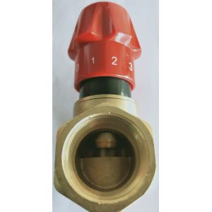 3202 Adjustable Brass Stop Valve Sizes DN15 DN20 DN25 DN32 with Direct Reading