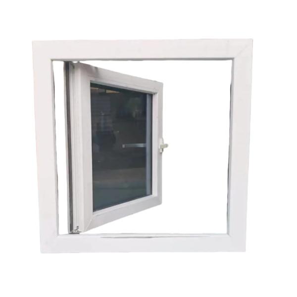 High Weather Resistance 60 PVC Series Glass Casement Windows With Mosquito Net