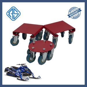 Cheap Sled Roller Snowmobile Mover Dolly Flat 8 Inch Steel Plate Ski Wheels for sale